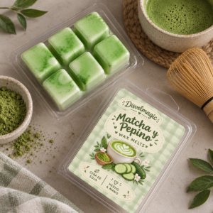 🍵🥒 ¡Matcha y pepino, pero en versión wax melt! 🥒🍵